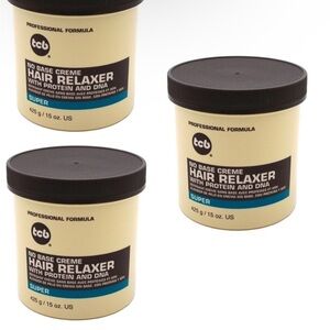 TC No Base Creme Hair Relaxer - Cream 3 packs